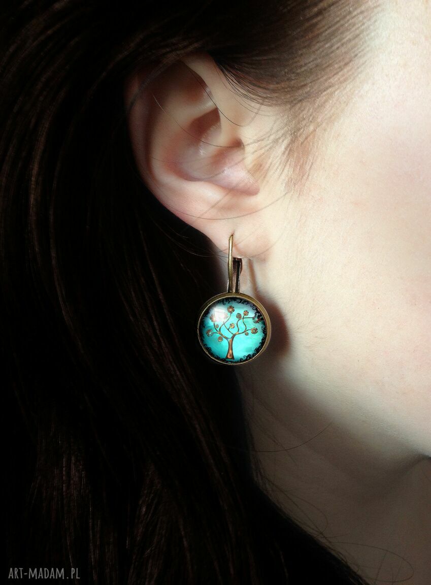 kolczyki: Drzewo nadziei Duże kolczyki wiszące Ręcznie robione