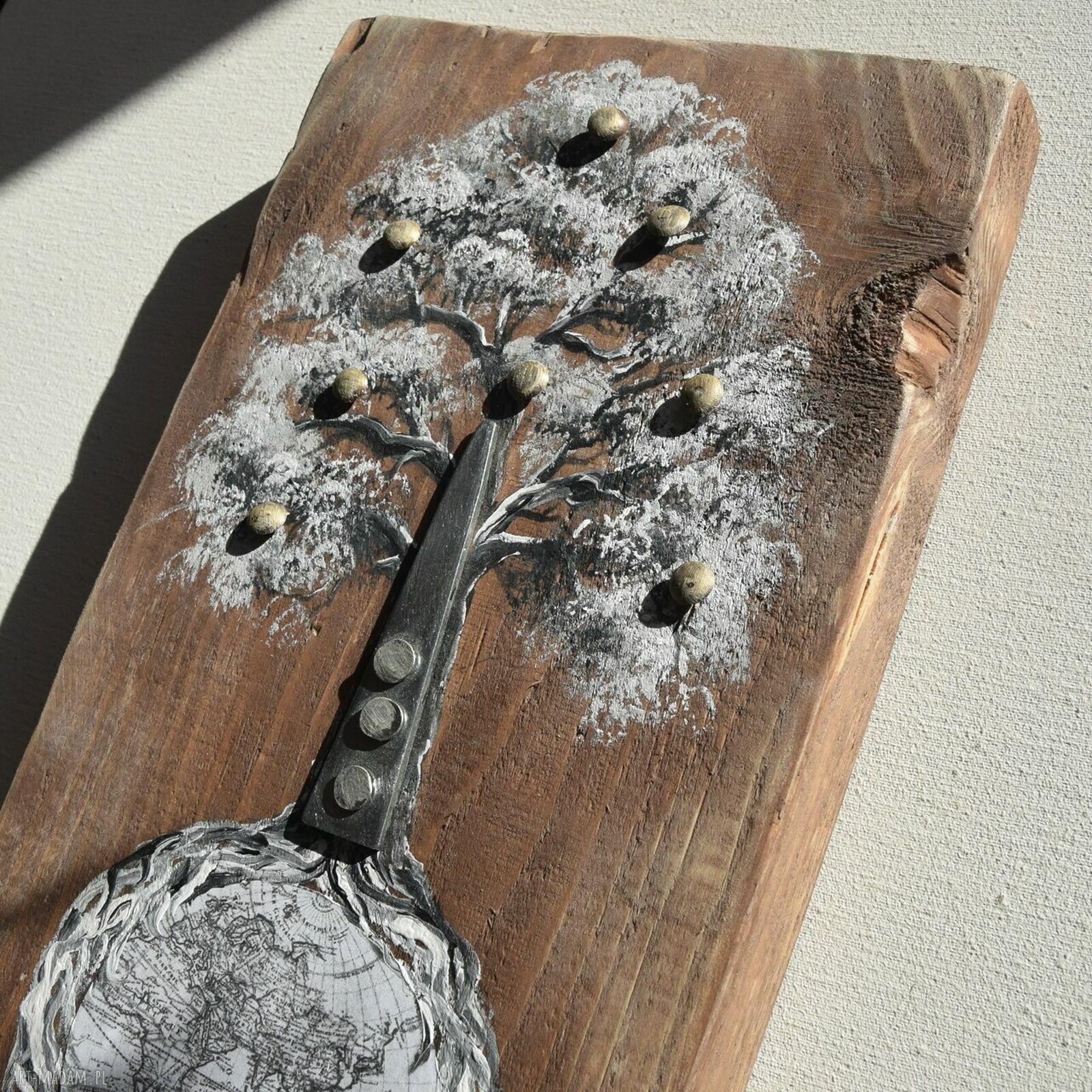Drzewo Wołające - obraz malowany na desce (handmade)