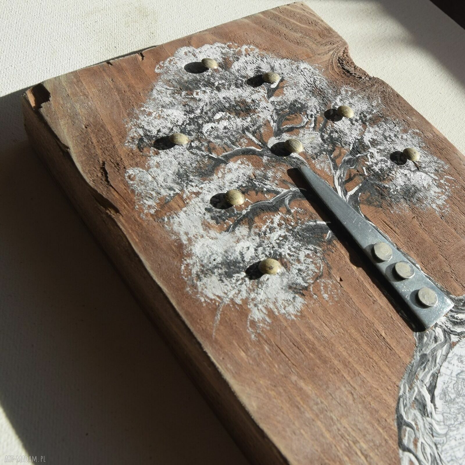 Drzewo Wołające - obraz malowany na desce (handmade)