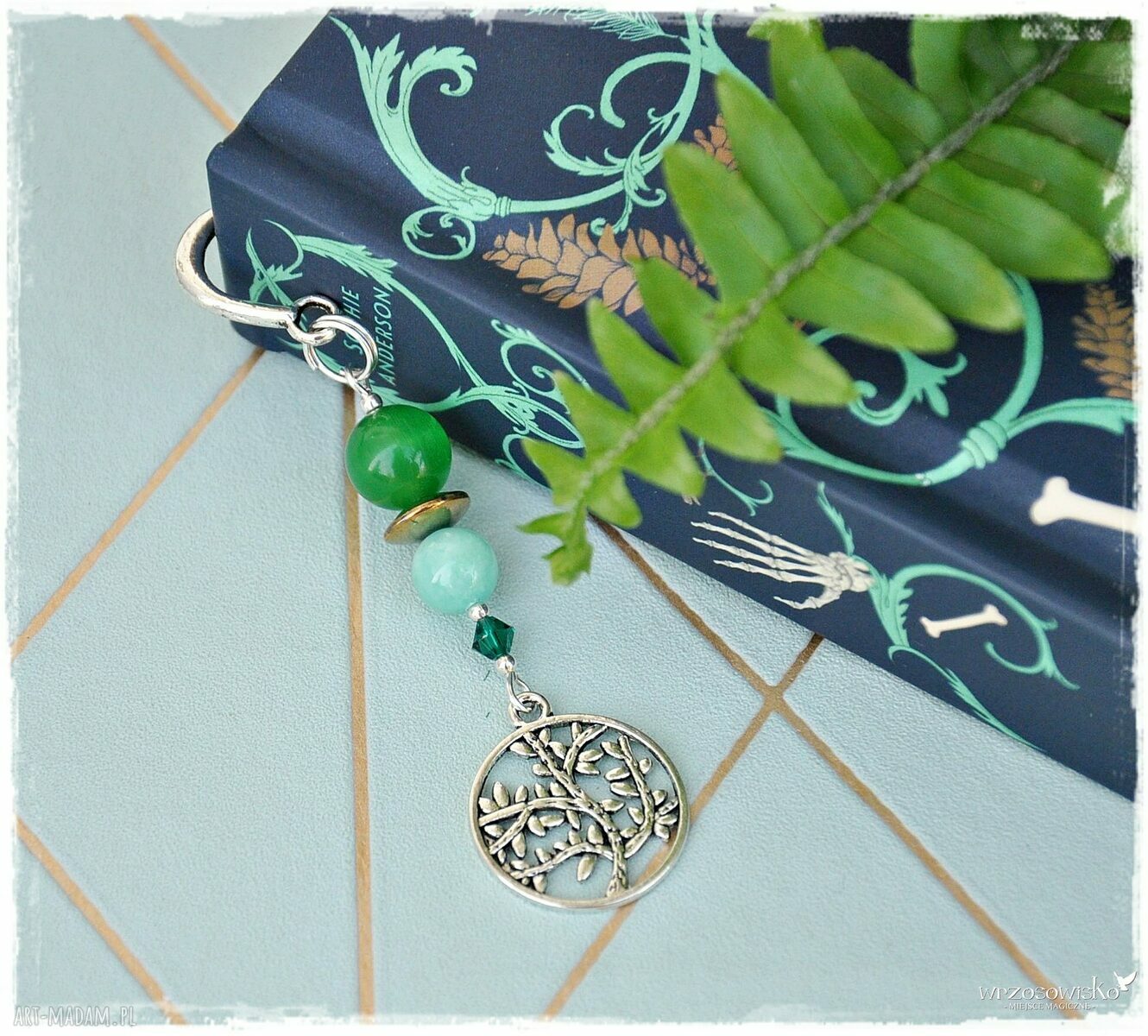 Drzewo z zaczarowanego lasu :) Zakładka do książki handmade