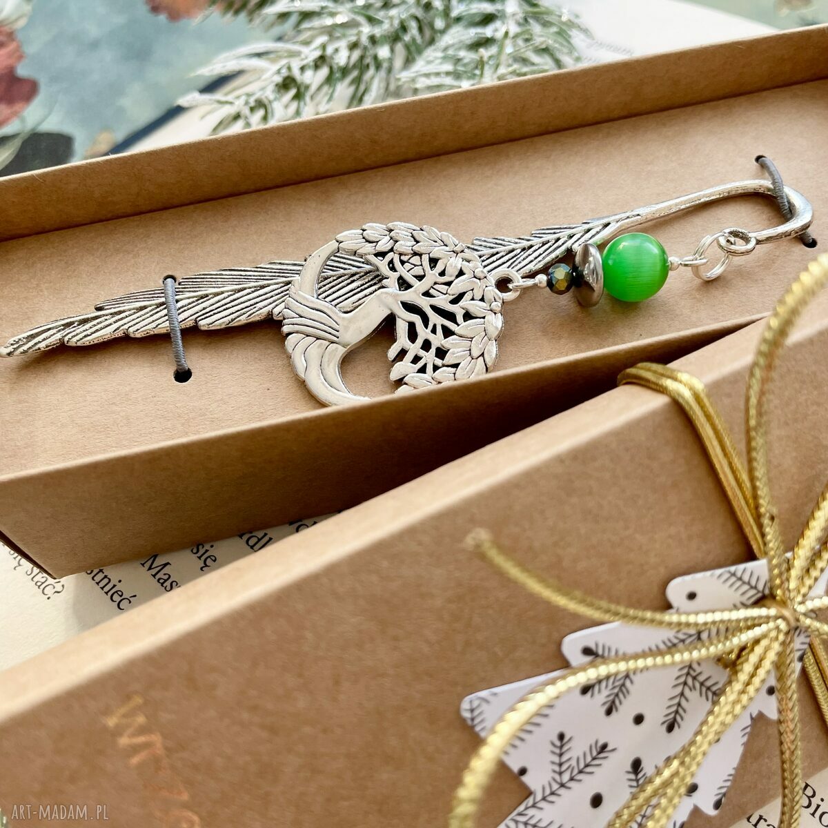 Drzewo zakładka do książki handmade