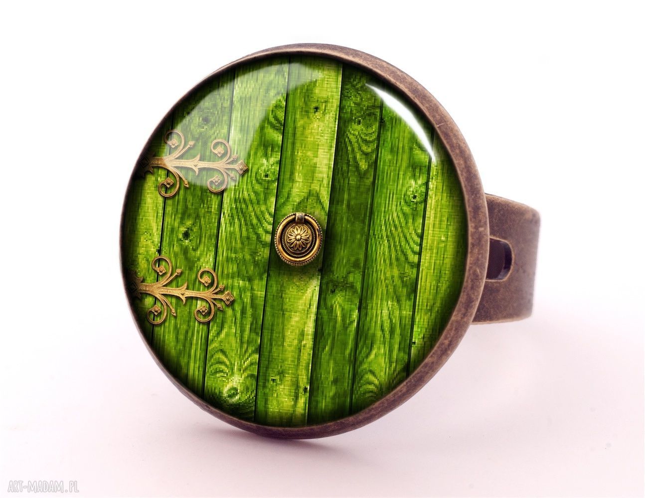 naszyjniki: Hobbit Medalion z łańcuszkiem handmade