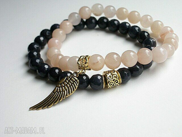 DUO DARK BLUE AND NUDE Hand Made