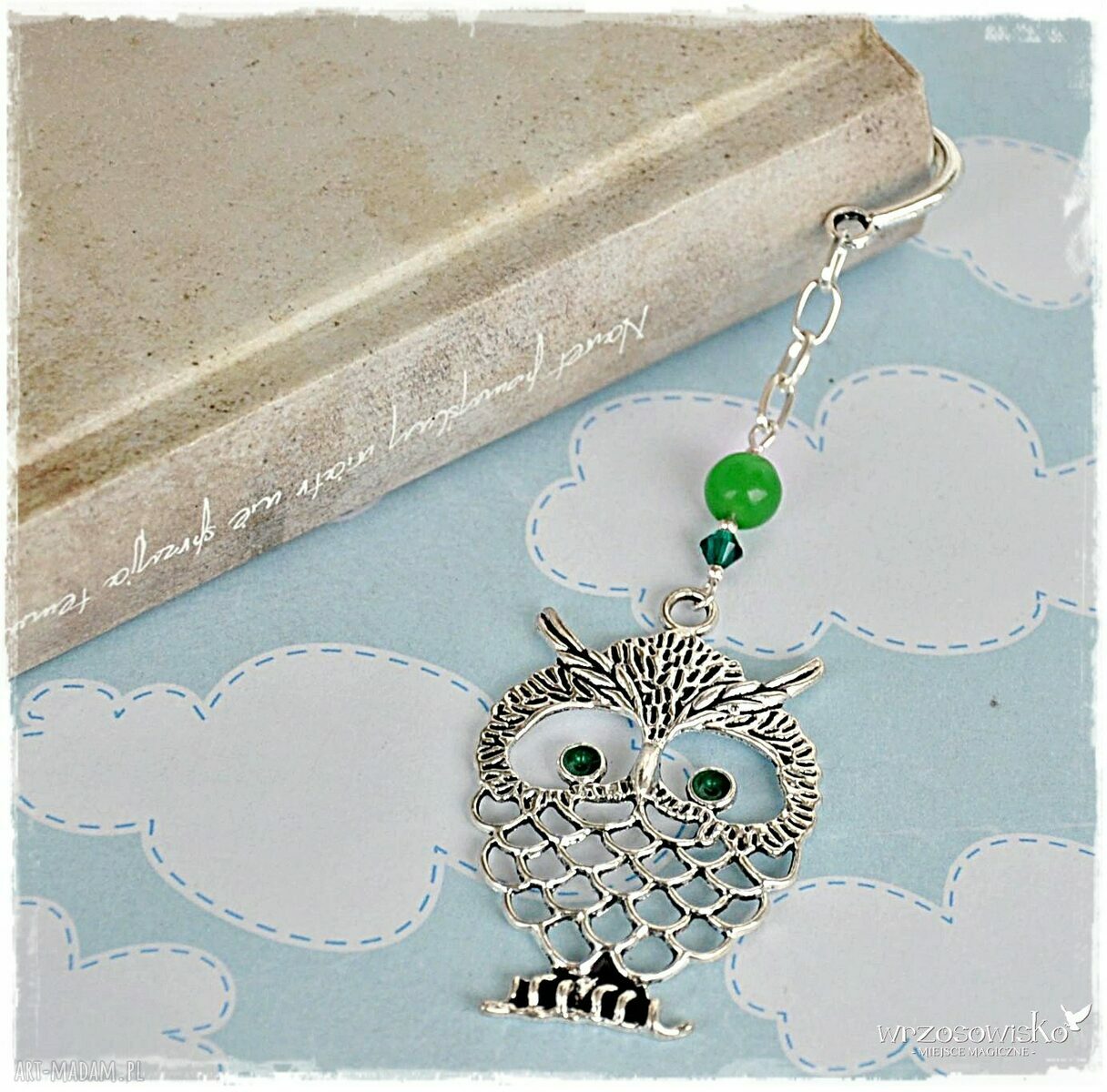 Duuuża Sowa zakładka do książki Handmade