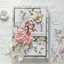 handmade scrapbooking kartki duża kartka a5 z kobietą, w pudełku