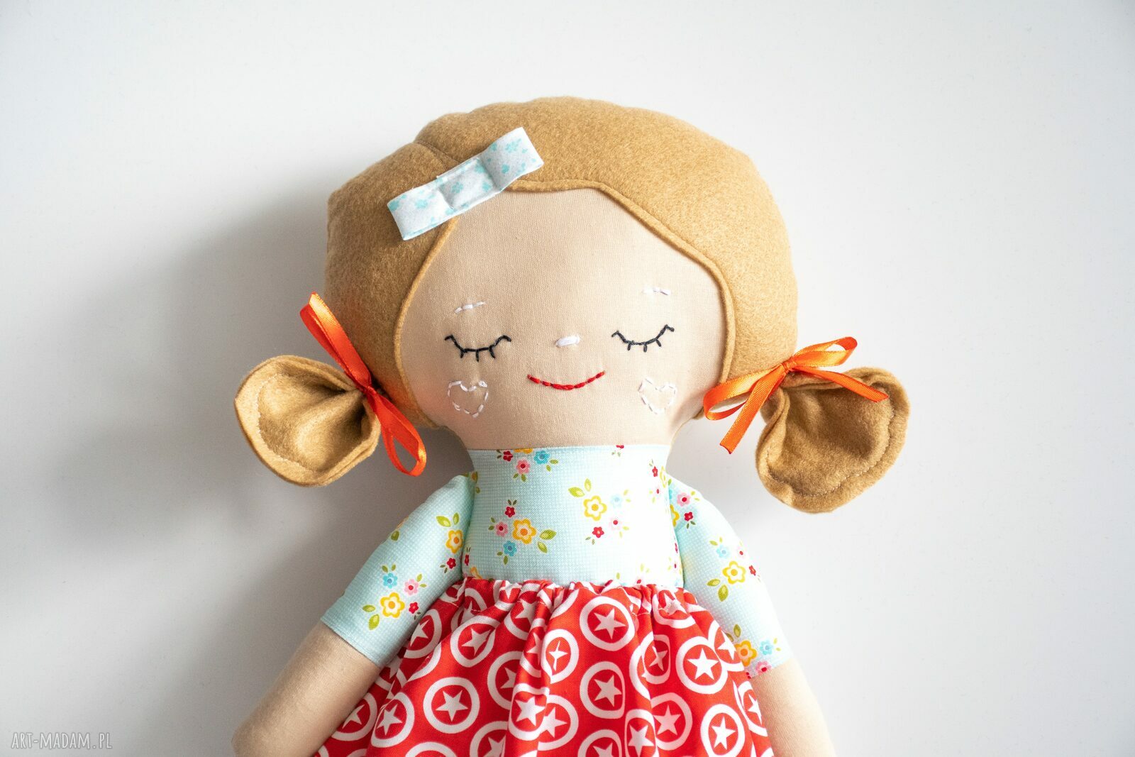 Duża lalka haftowana Emma 46 cm