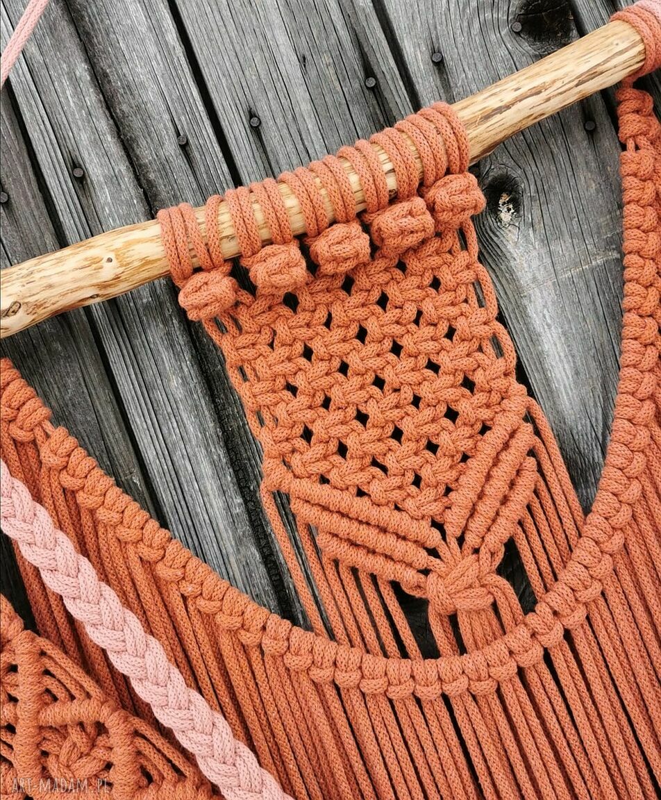 Duża makrama na ścianę mkr 124 - boho dekoracja