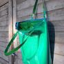 zielone torebki duża mana neon laguna