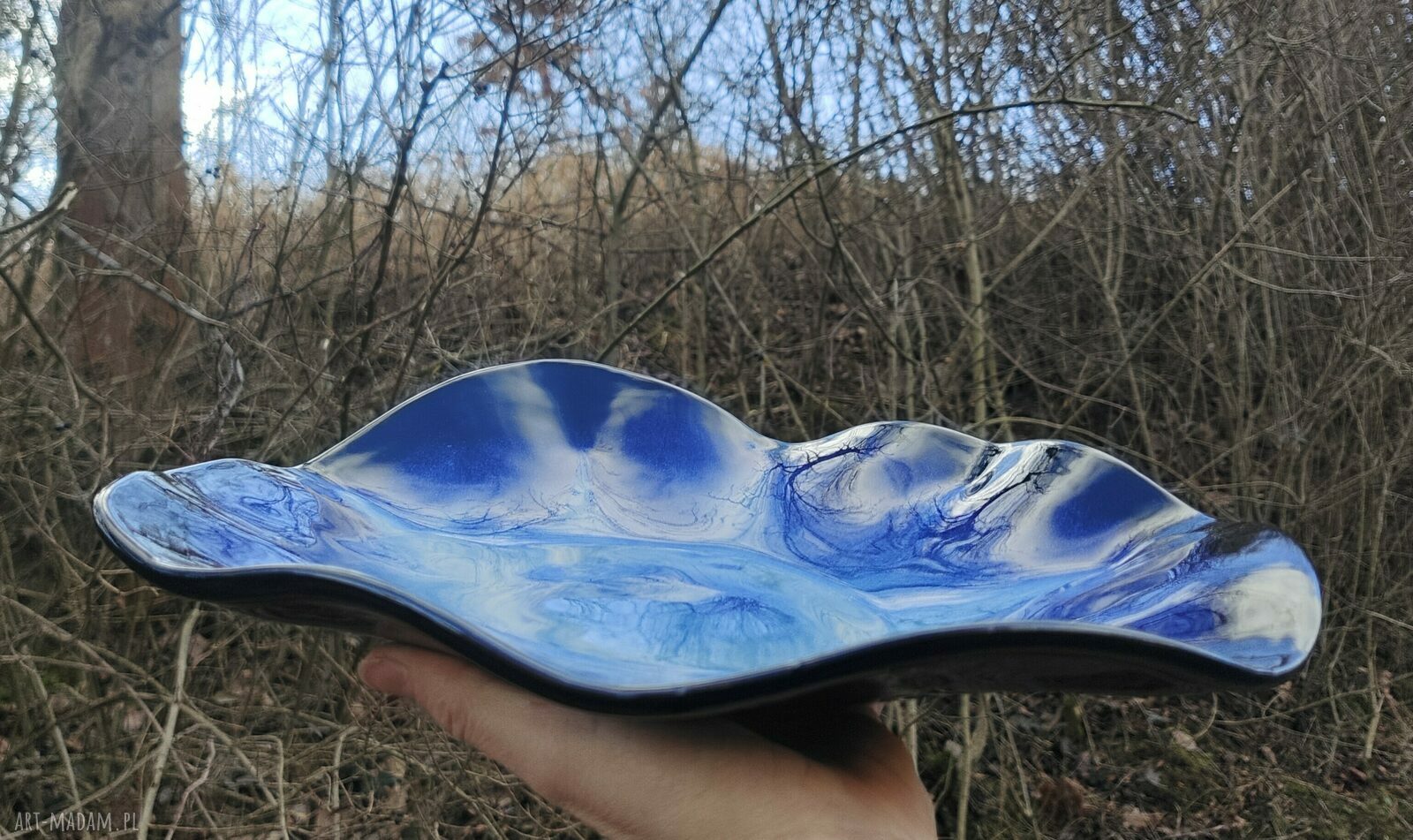 Duża ceramiczna misa - patera (c838)