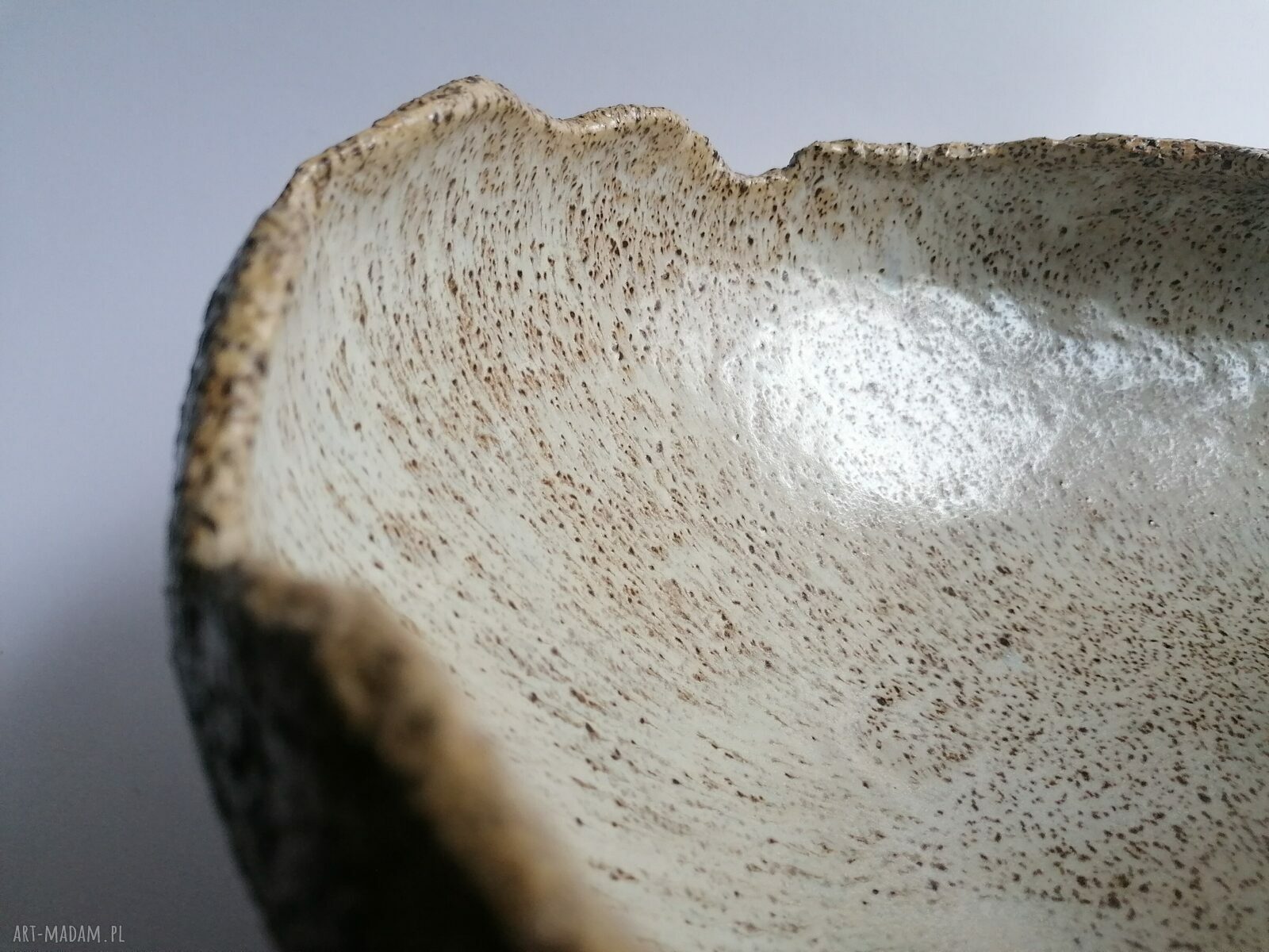 Duża misa "Forever Nature" 2 - dekoracja z gliny szamotowej