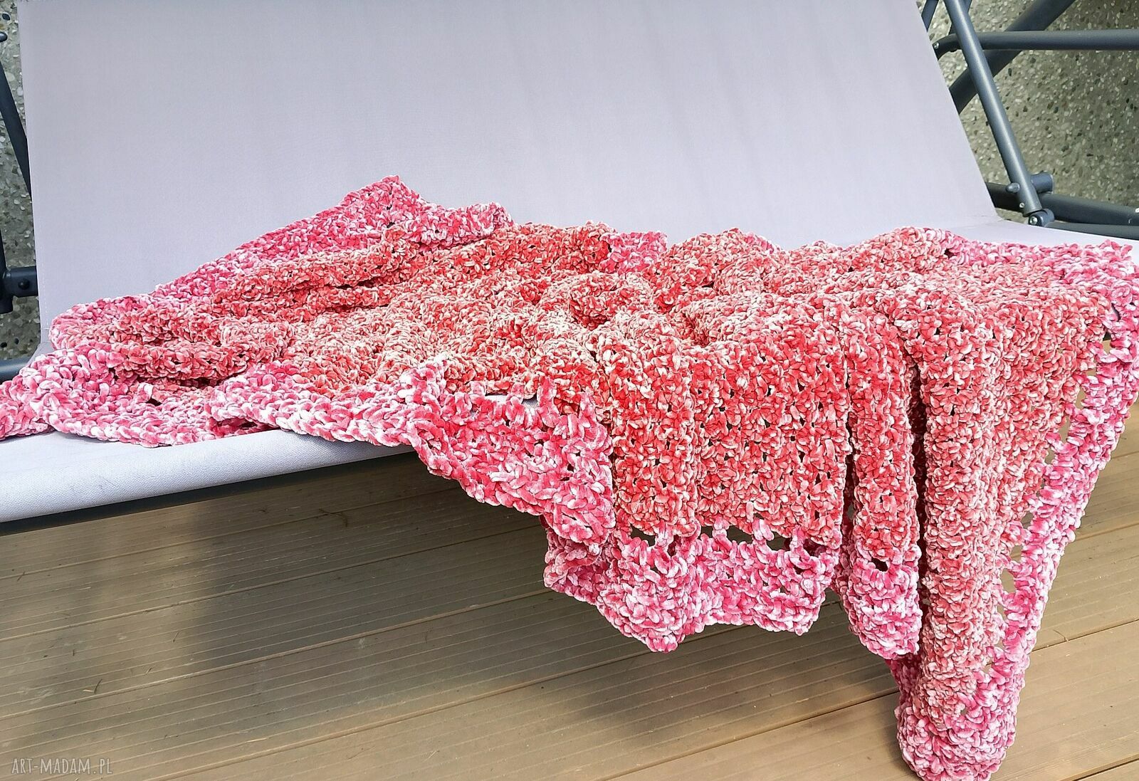 Duża narzuta i ciepły koc 90 x 200 cm