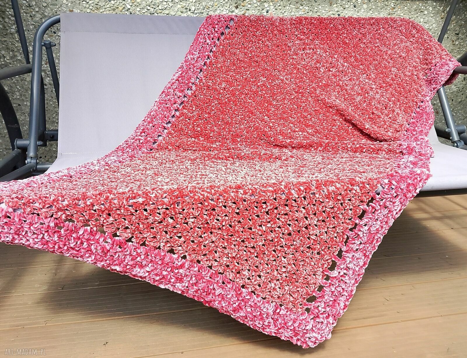 Duża narzuta i ciepły koc 90 x 200 cm