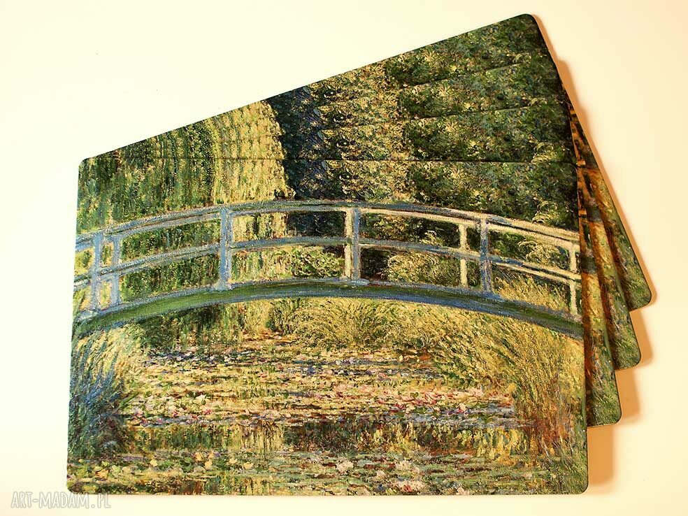 Duża podkłada korkowa, Claude Monet, Most w Giverny