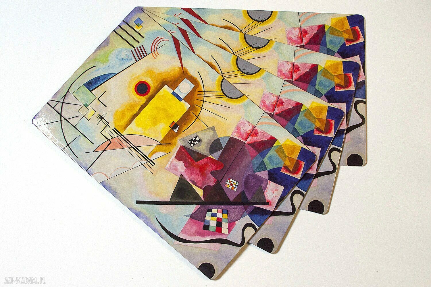 Duża podkładka na stół Kandinsky - ręcznie robiona