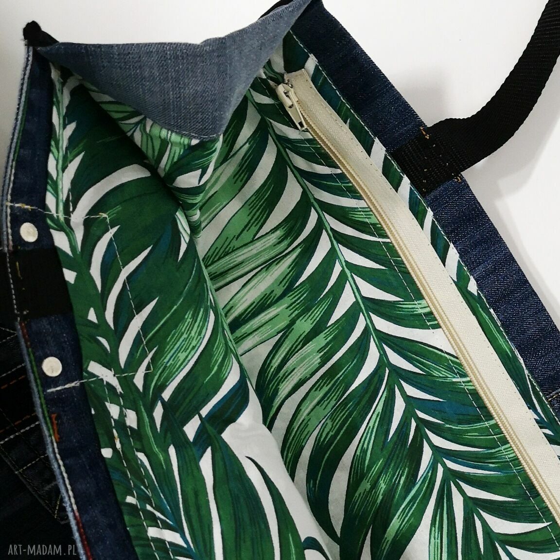 Duża torba upcykling jeans Dolce & Gabbana na ramię - solidna i pojemna
