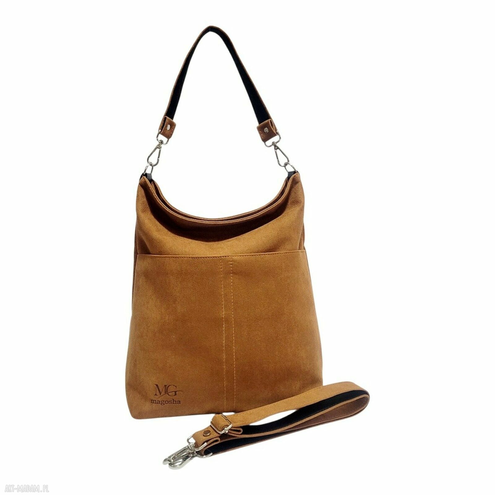 Duża torba miejska Classic XL - wodoodporna rudy camel XXL