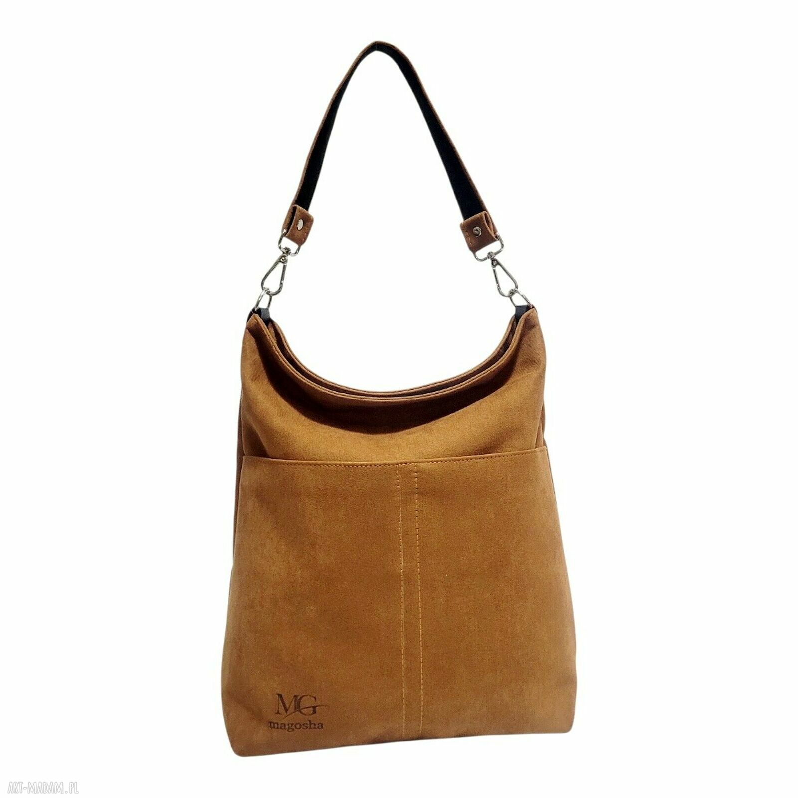 Duża torba miejska Classic XL - wodoodporna rudy camel XXL