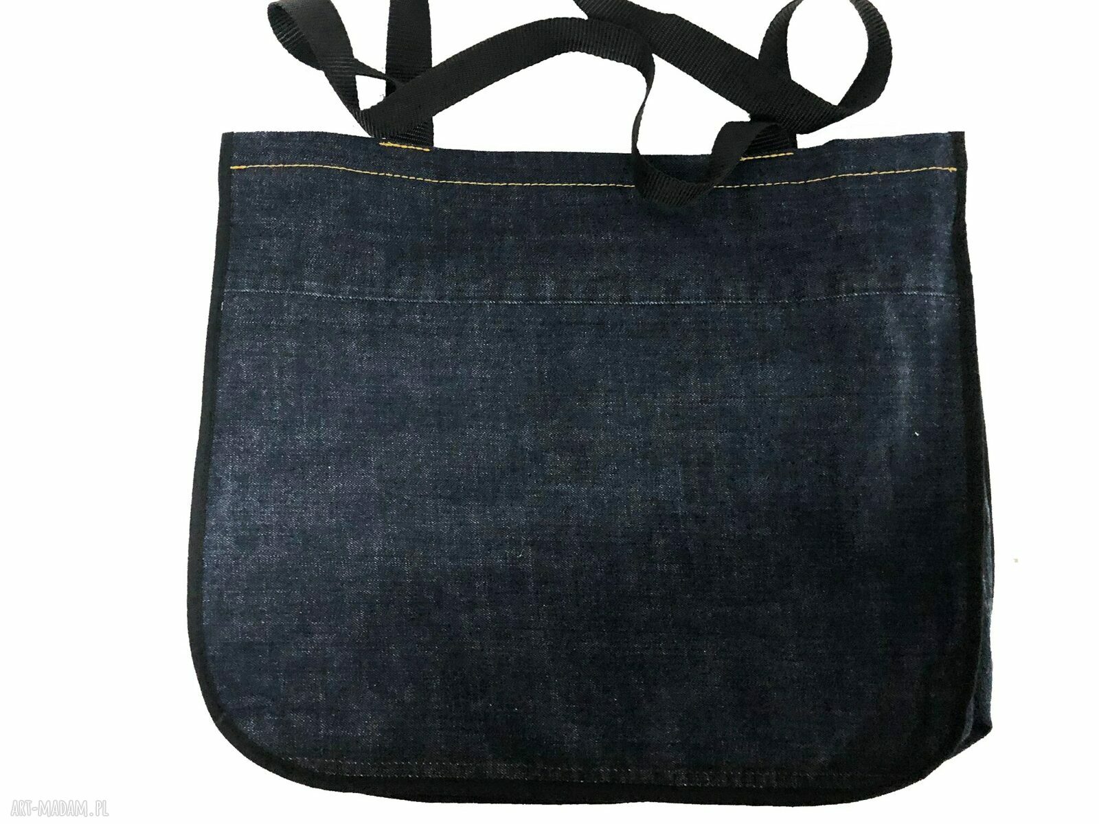 Duża torba upcykling jeans Lee Cooper na ramię
