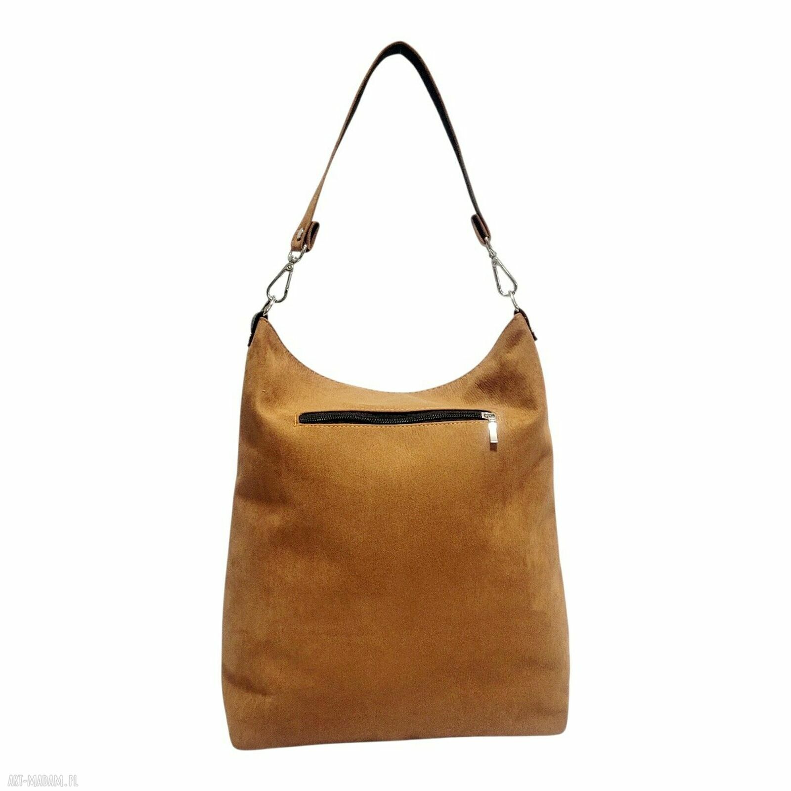 Duża torba miejska Classic XL - wodoodporna rudy camel XXL