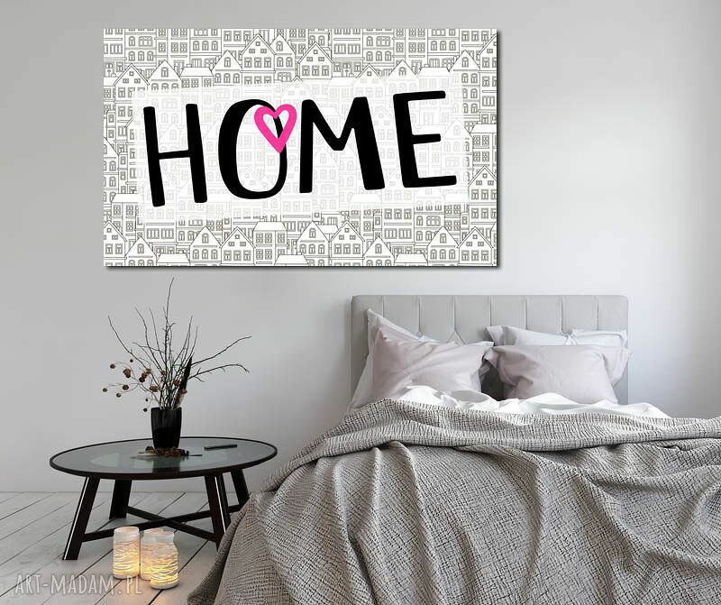 Obraz duży HOME 06 120x70 cm na płótnie - gotowy do zawieszenia