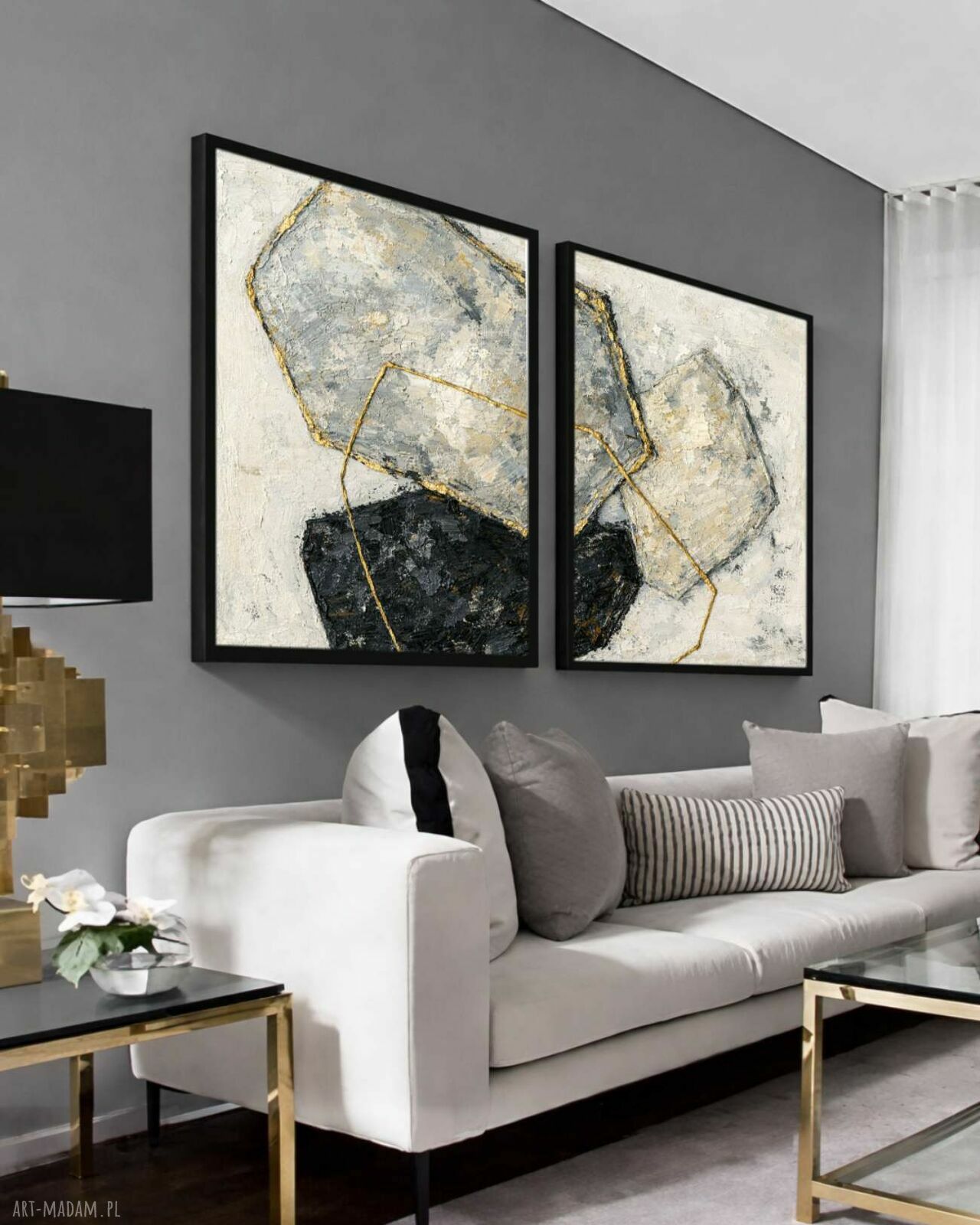 Duży obraz na płótnie 120x240 cm - nowoczesna struktura i tekstura