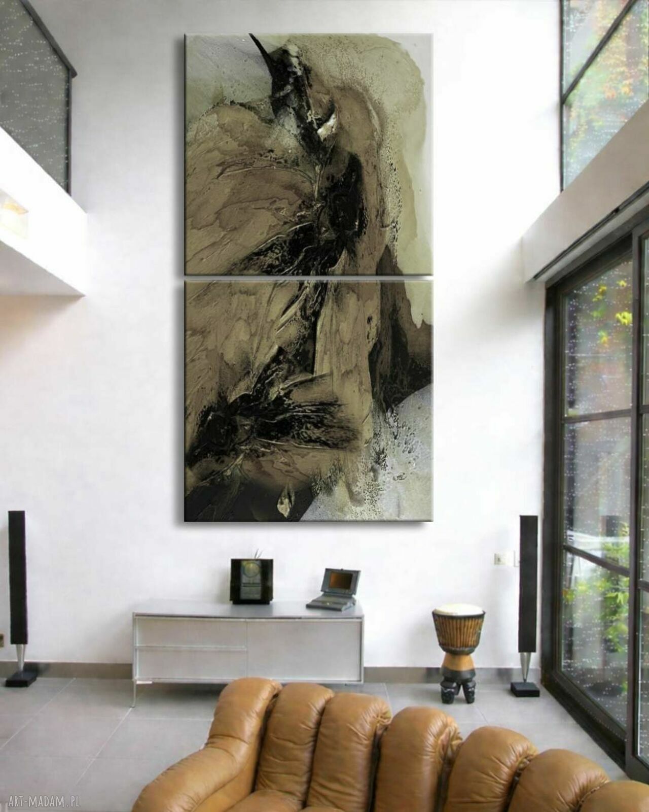 Duże obrazy strukturalne 100x200 cm - obraz do salonu