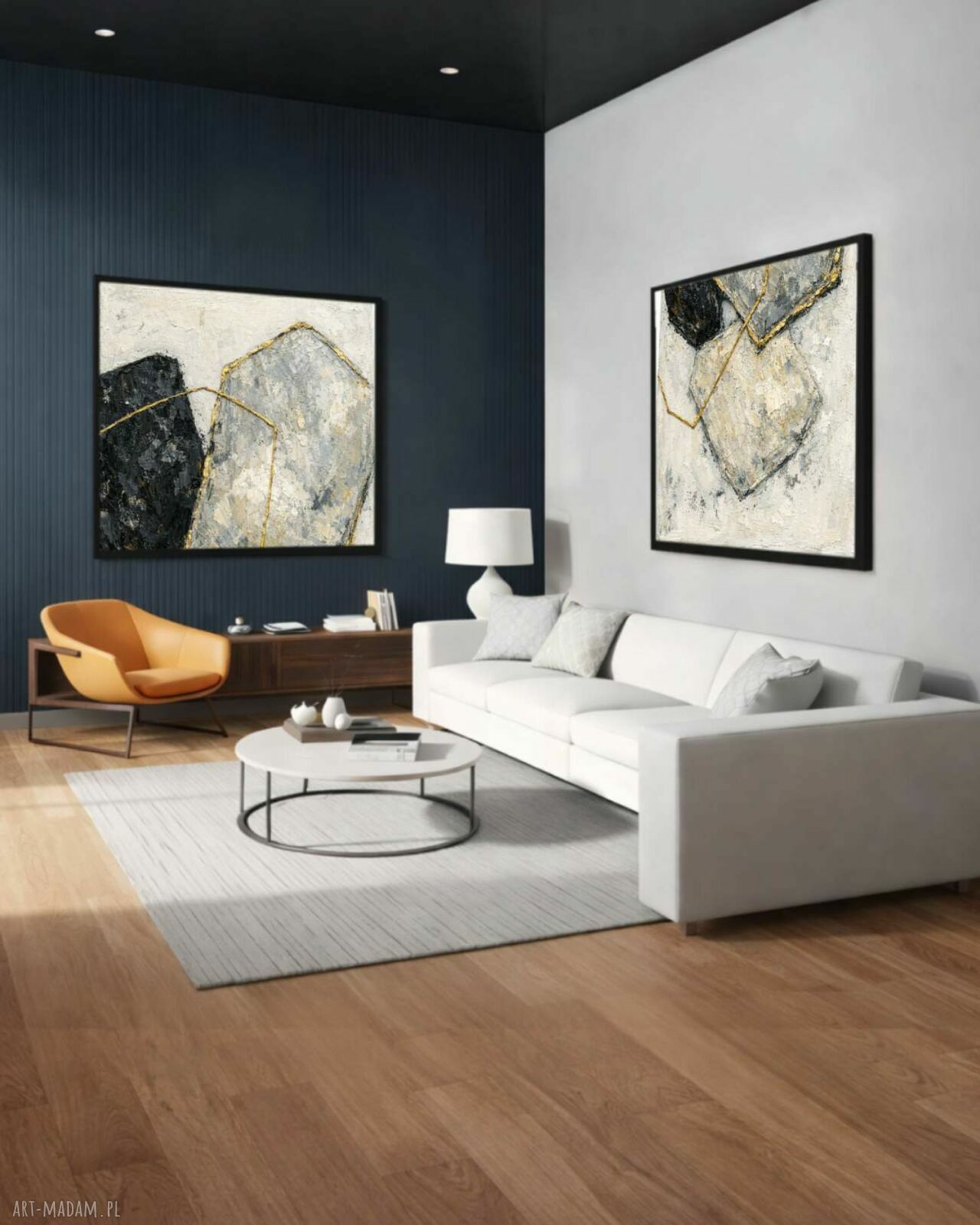 Duży obraz na płótnie 120x240 cm - nowoczesna struktura i tekstura