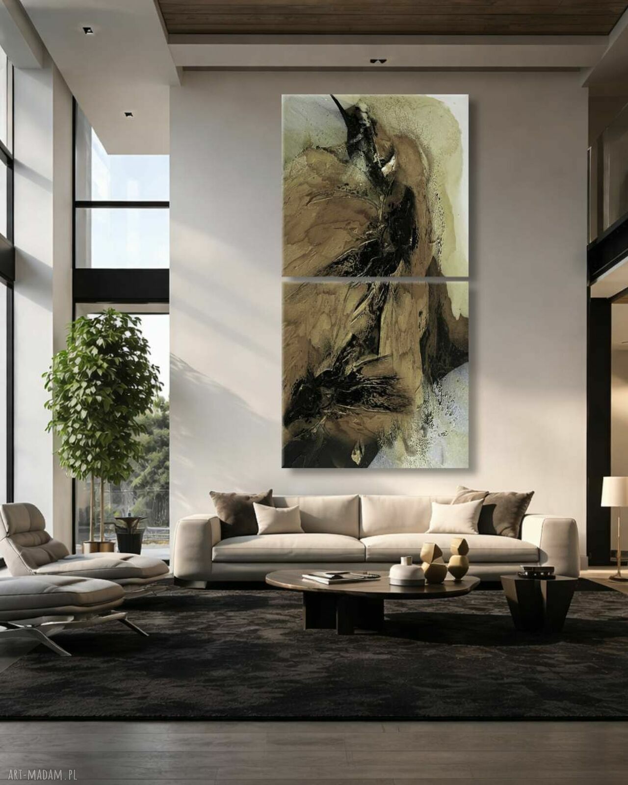 Duże obrazy strukturalne 100x200 cm - obraz do salonu