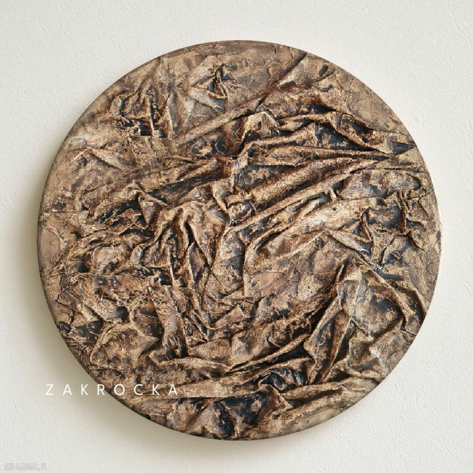 Okrągły obraz strukturalny FI 120 cm - Art and Texture