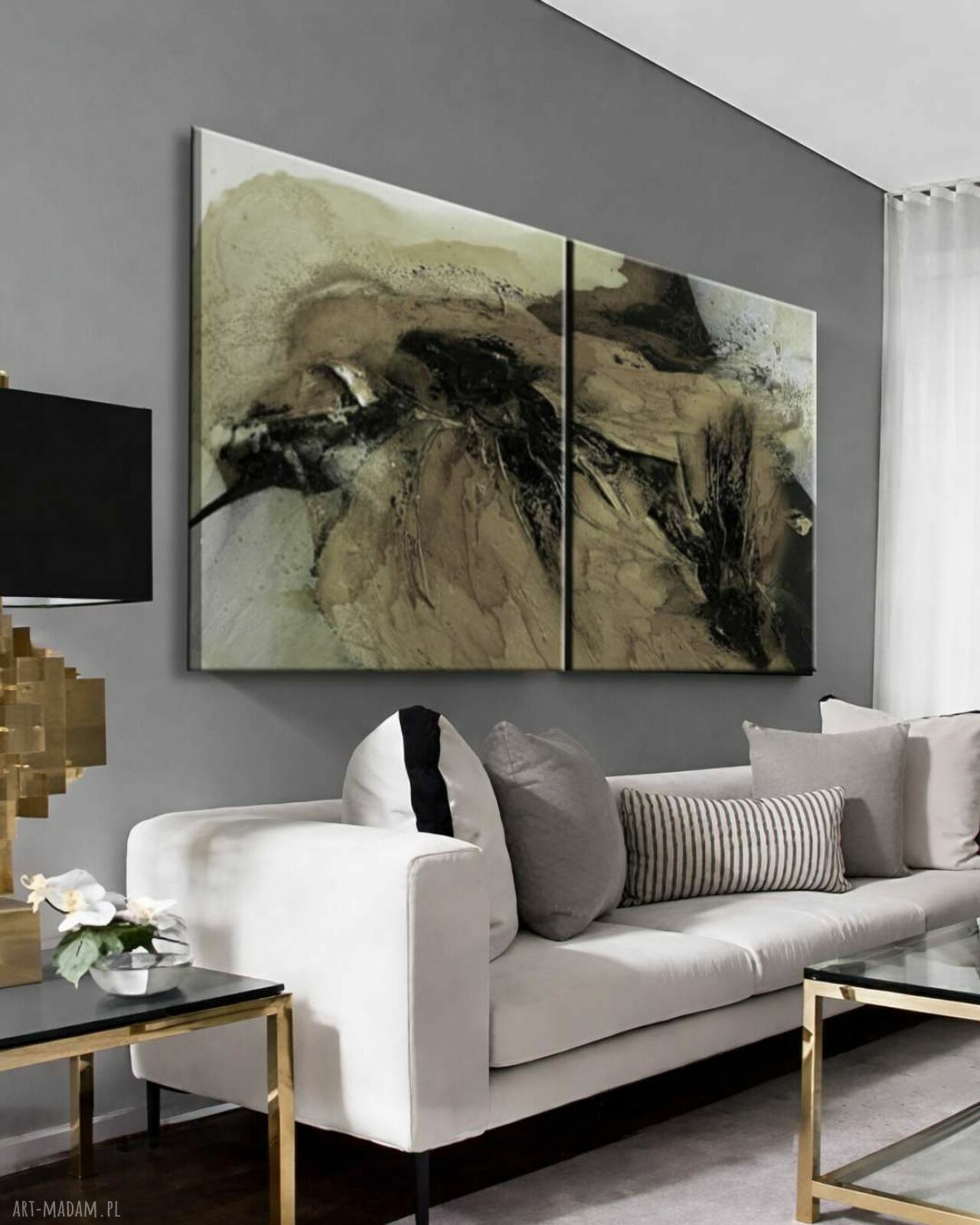 Duże obrazy strukturalne 100x200 cm - obraz do salonu