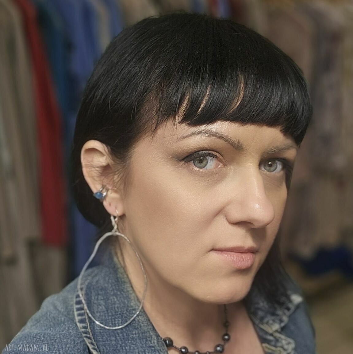 Duże srebrne kolczyki 925 - lekkie i unikatowe (Kobela)