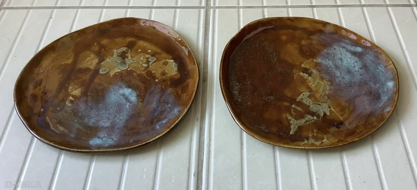 Duże talerze ceramiczne ręcznie robione - na obiad i wyraziste śniadanie