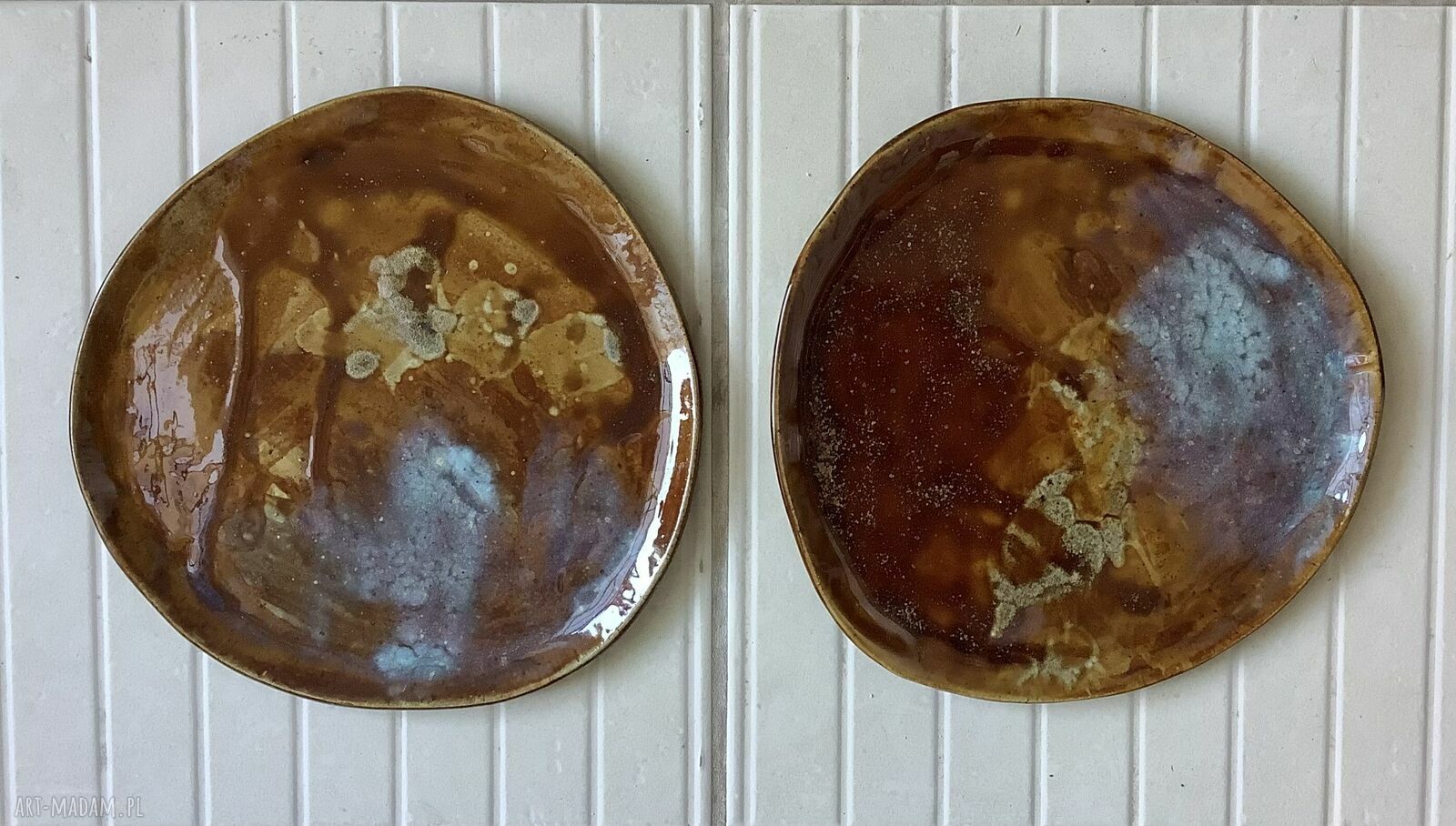 Duże talerze ceramiczne ręcznie robione - na obiad i wyraziste śniadanie
