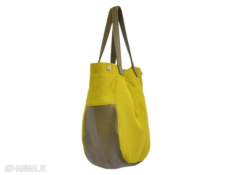 24 0010 Zielona torebka damska worek / torba na studia SWALLOW handmade