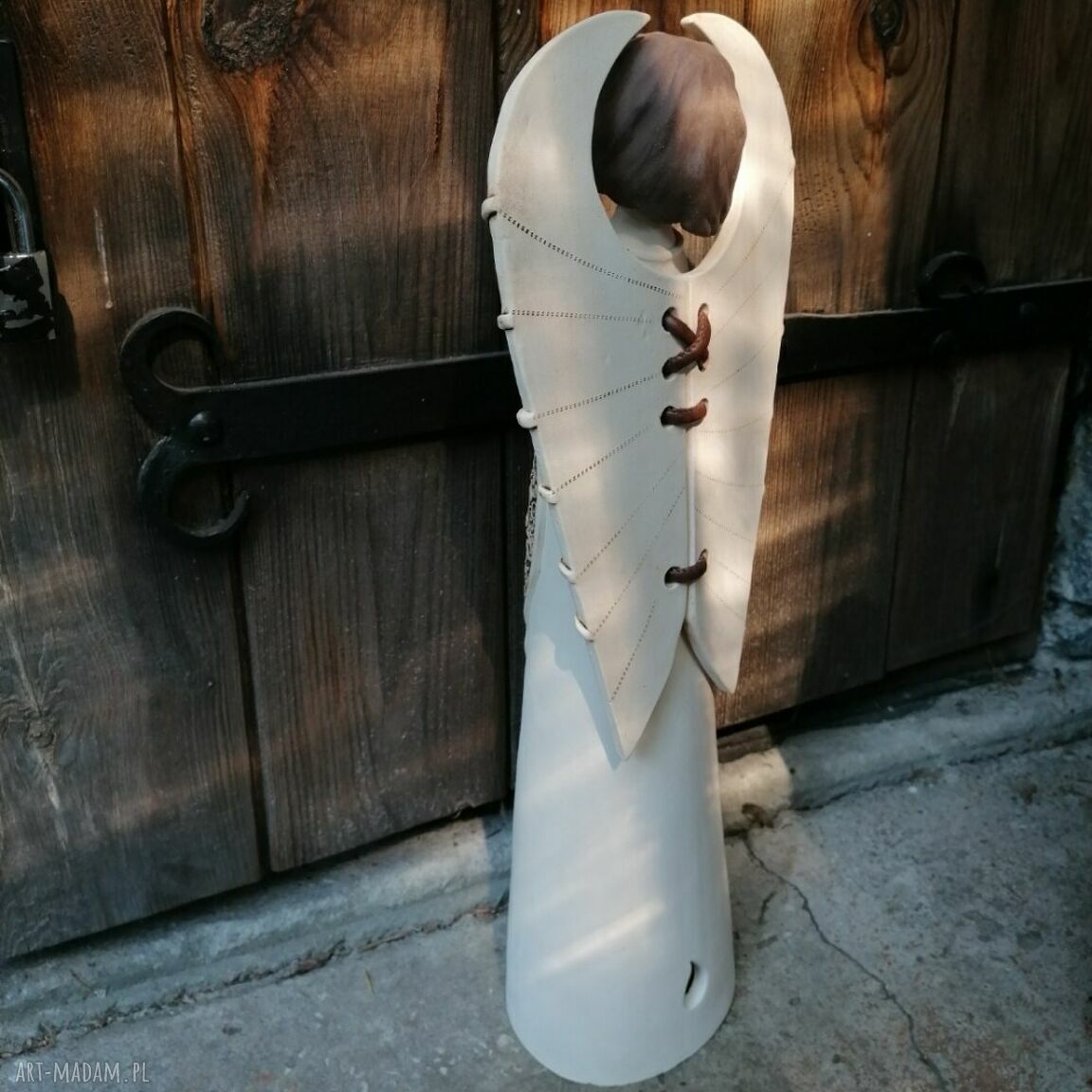 Duży anioł ceramiczny lampion Zlarin
