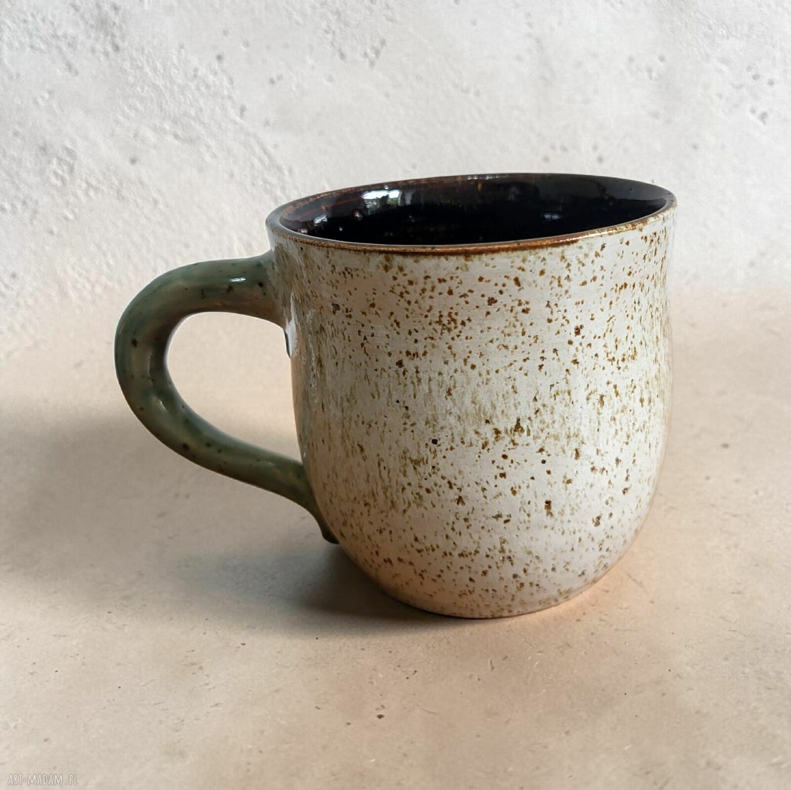Duży ceramiczny kubek na prezent - Art by Leika