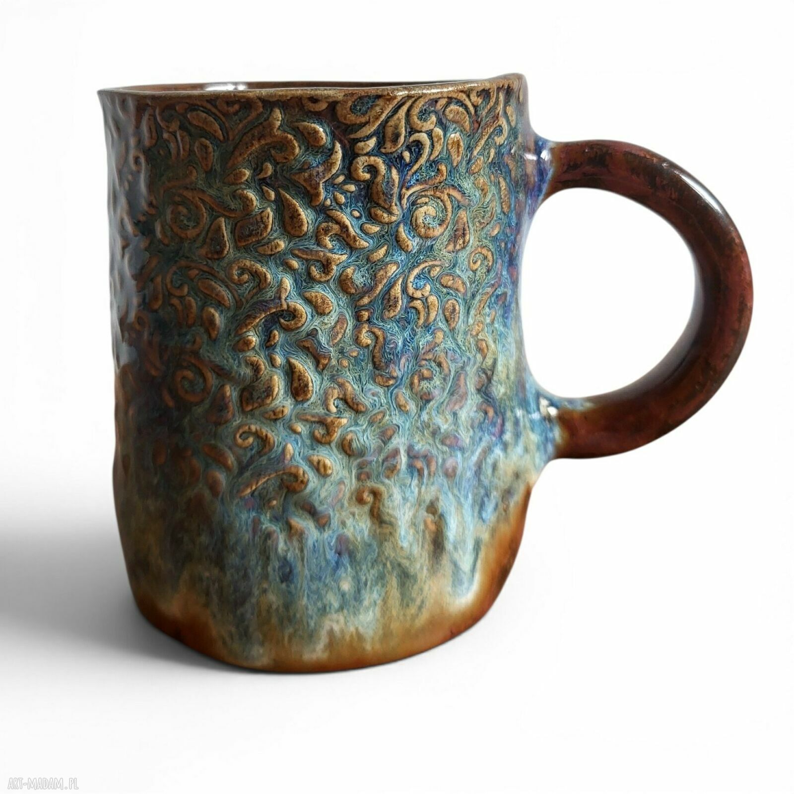 Duży ceramiczny kubek Art by Leika 400 ml - ręcznie formowana ceramika