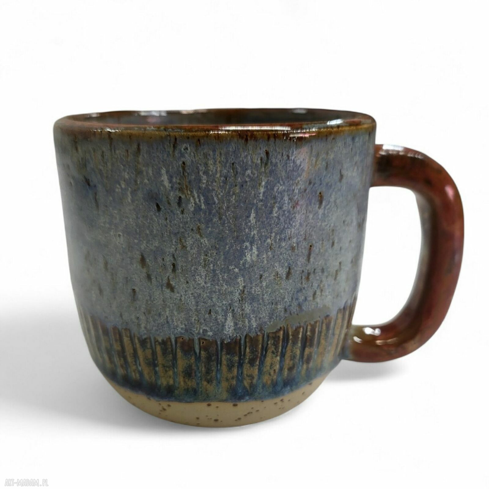Duży ceramiczny kubek 400 ml - ręcznie toczony i szkliwiony na kawę i herbatę