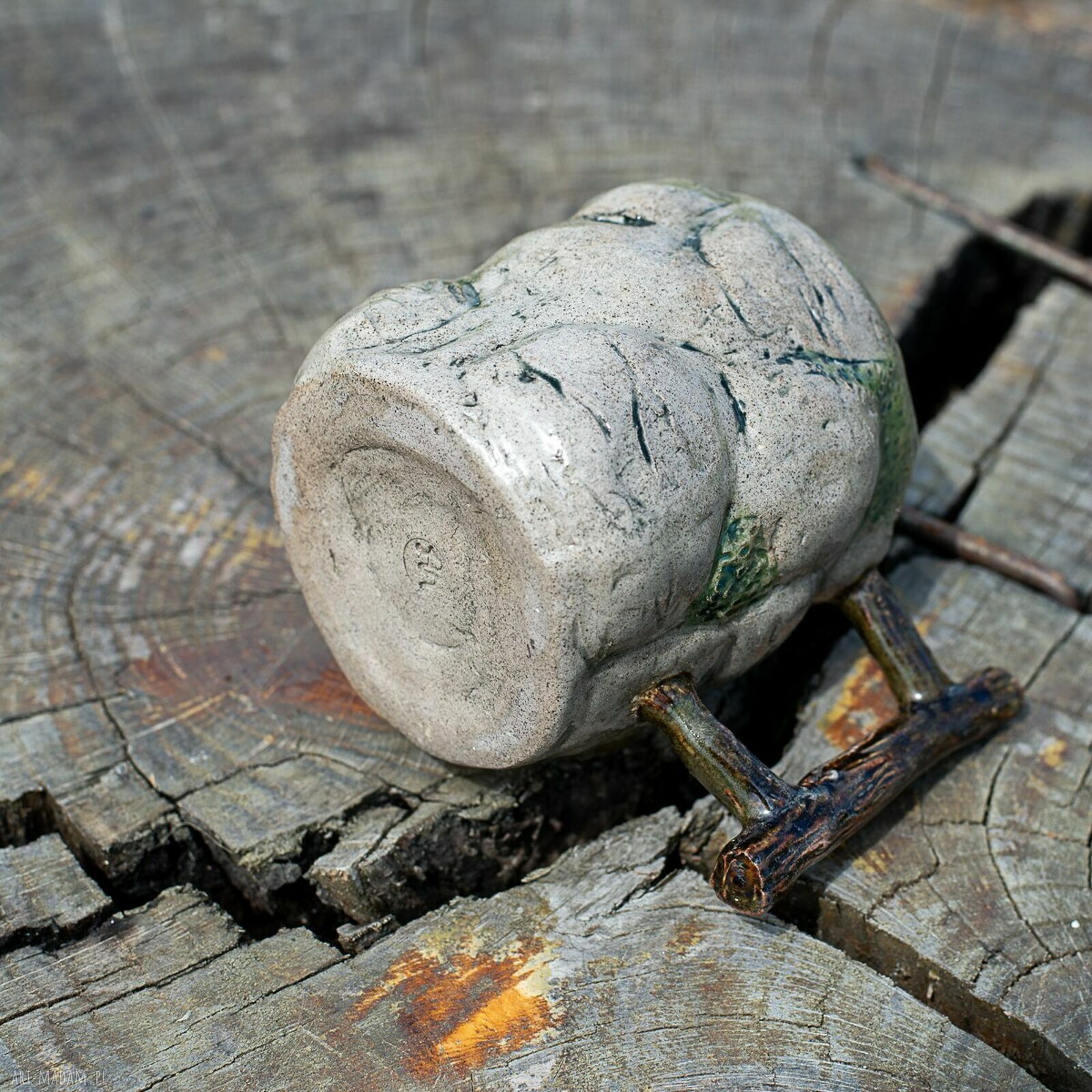 Duży kubek ceramiczny Skałka z napisem Karkonosze - ok 450 ml dla wspinacza