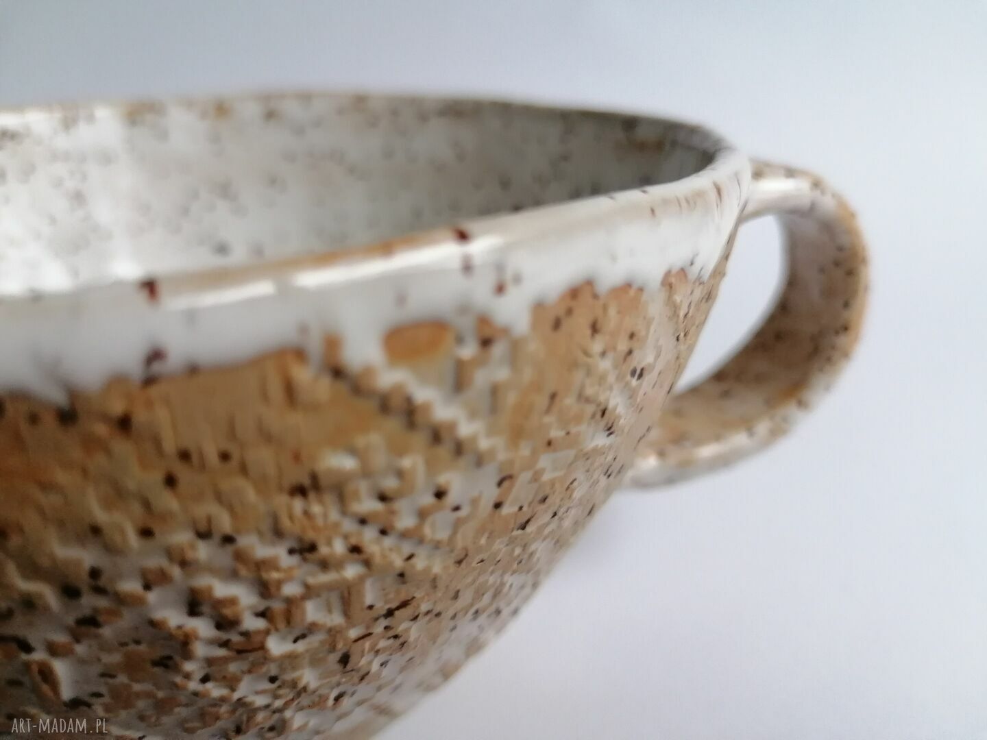 Duży kubek ceramiczny "jak ciepły sweter"