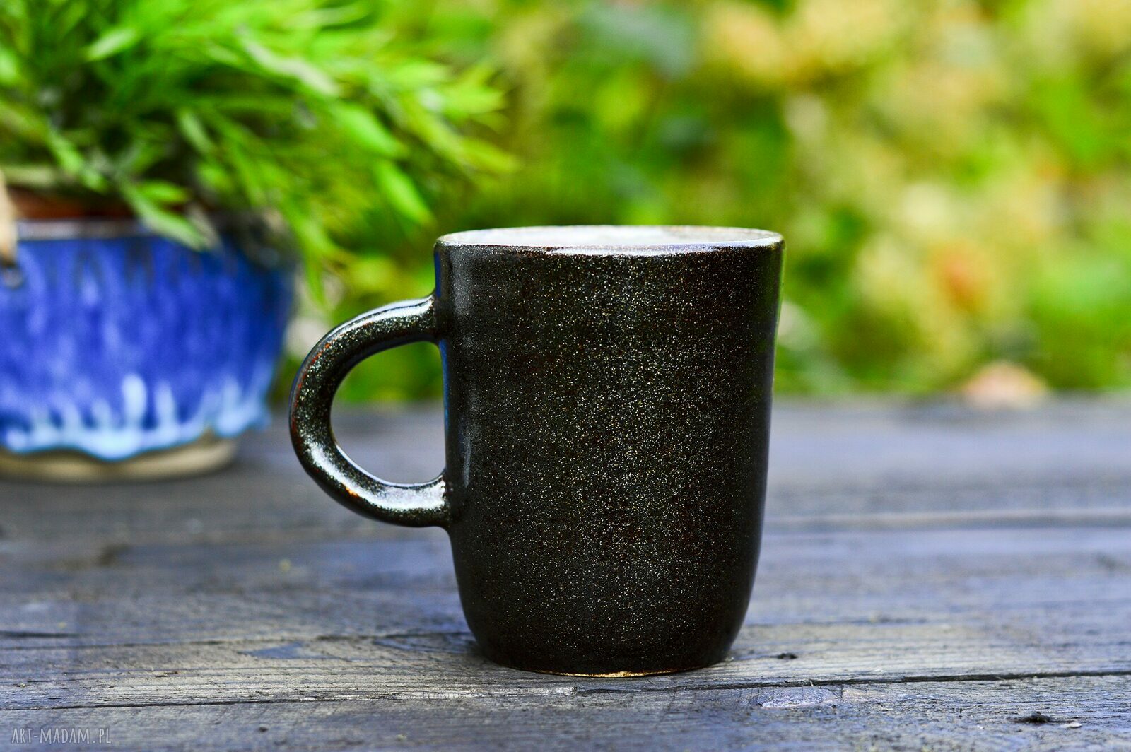 Duży kubek ceramiczny „Gwiezdny pył” 350 ml (brązowo-szary)