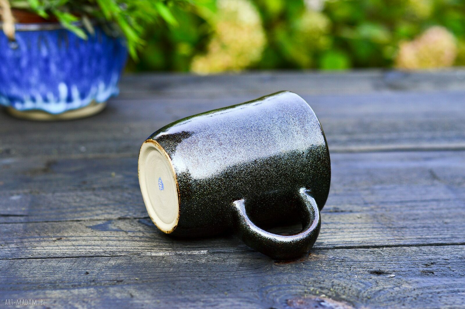 Duży kubek ceramiczny „Gwiezdny pył” 350 ml (brązowo-szary)