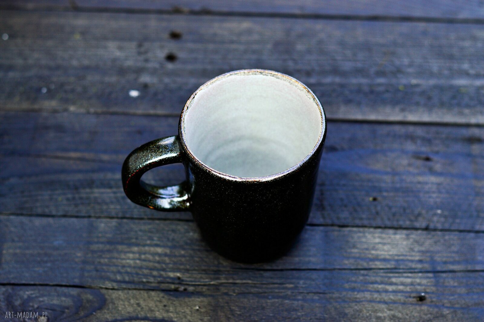 Duży kubek ceramiczny „Gwiezdny pył” 350 ml (brązowo-szary)