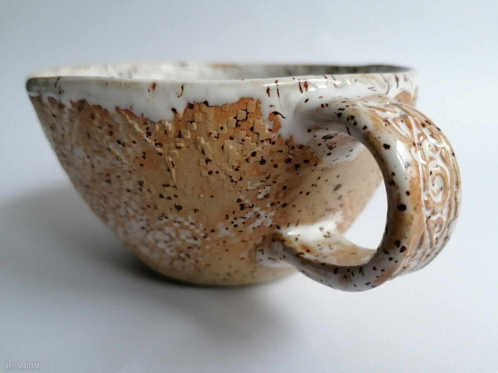 Duży kubek ceramiczny "jak ciepły sweter"