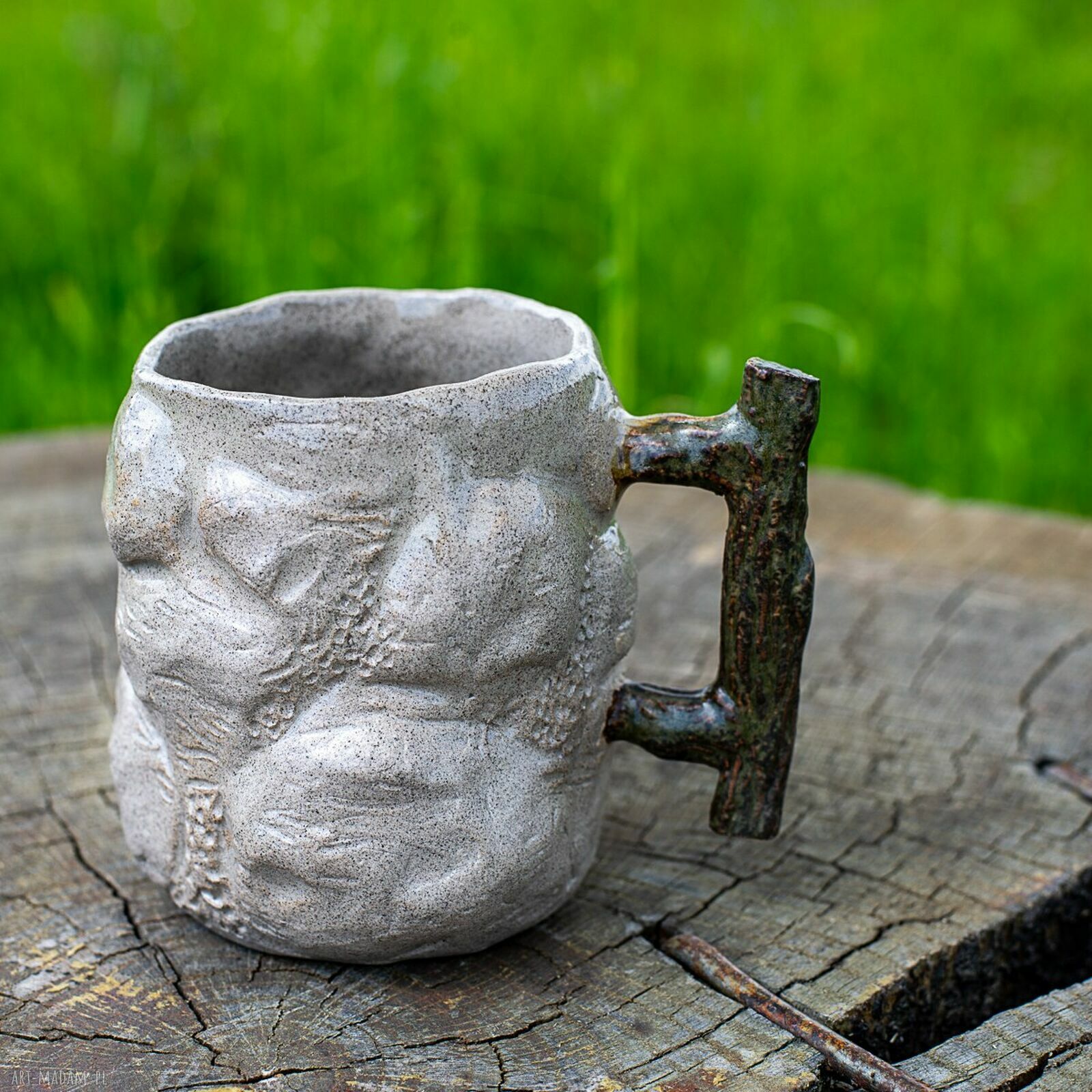 Duży kubek „Skałka” dla wspinacza - ceramika ręcznie robiona 450 ml
