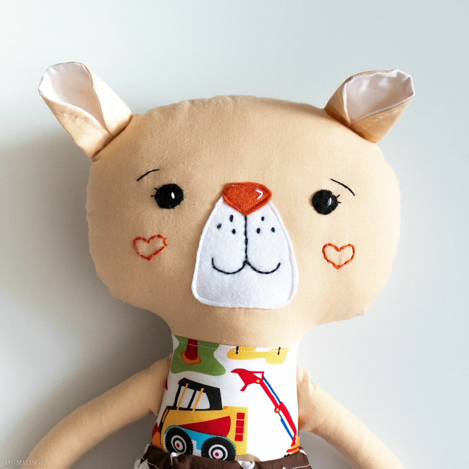 Miś duży Piotruś 44 cm - klasyczna maskotka handmade