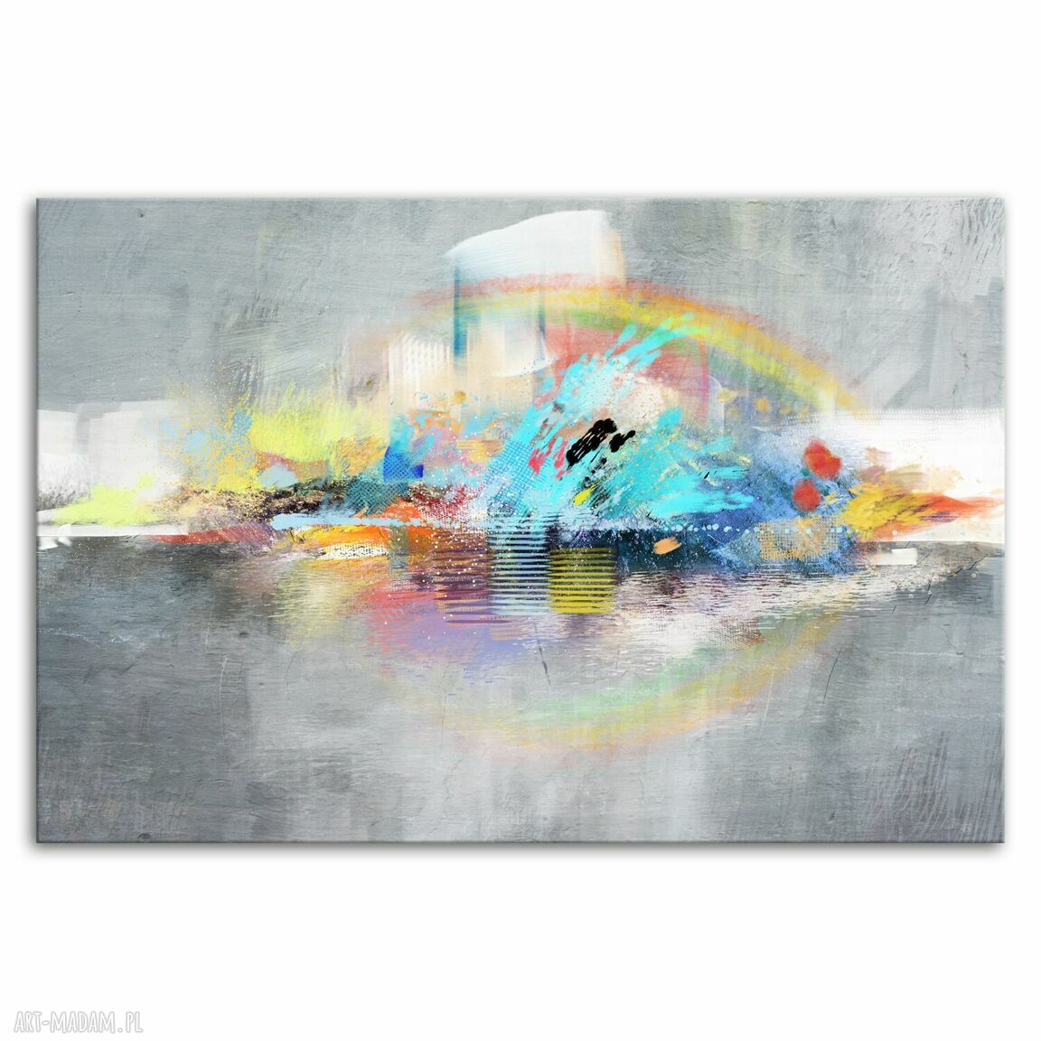 Duży obraz do salonu - Kolorowy horyzont 120x80 cm