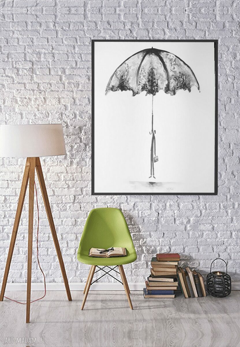 Zestaw plakatów Dreams i Rain - grafiki ścienne handmade na zamówienie