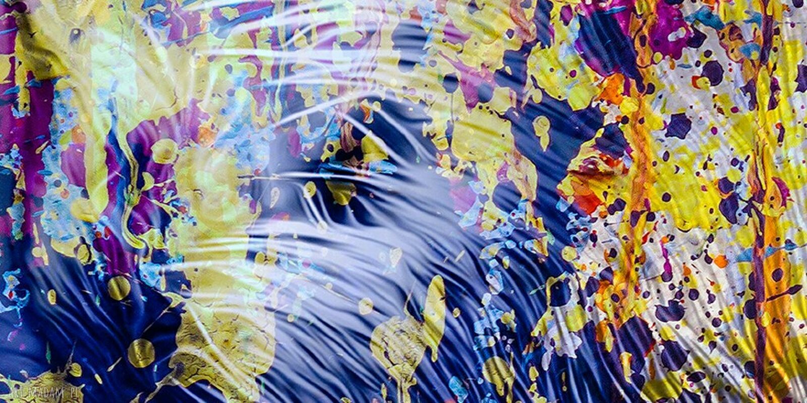 Duży obraz kolorowy kot 12 pop art na płótnie 120x80