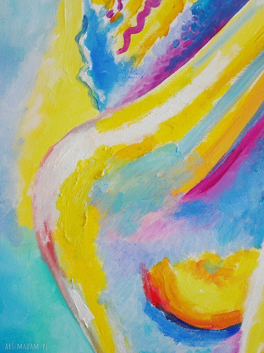 Duży obraz olejny „Kochankowie” 100x70 cm na płótnie